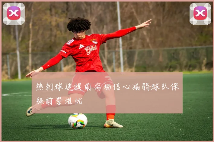 热刺球迷提前离场信心减弱球队保级前景堪忧